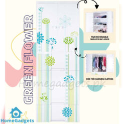 Kideez Plastic Hanging Wardrobe Jumbo – 3 Layers 5 Drawers Floral