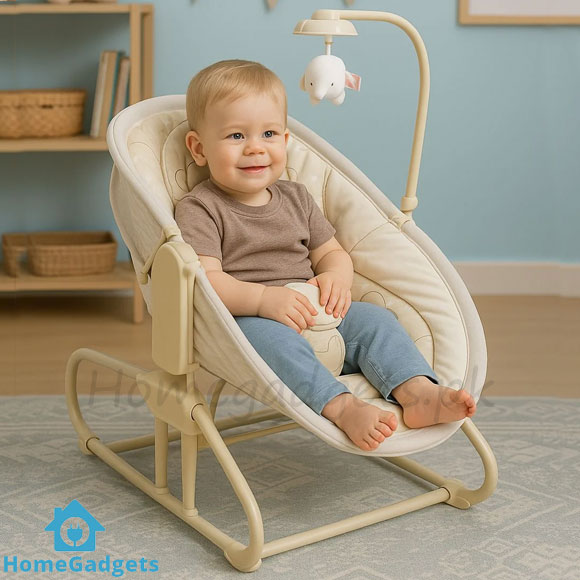 Mastela 4 in 1 Bassinet Rocking Bed & Cradle 2 Mastela 4 in 1 Bassinet Electric Rocking Bed & Cradle