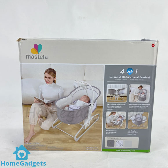 Mastela 4 in 1 Bassinet Rocking Bed & Cradle 5 Mastela 4 in 1 Bassinet Electric Rocking Bed & Cradle