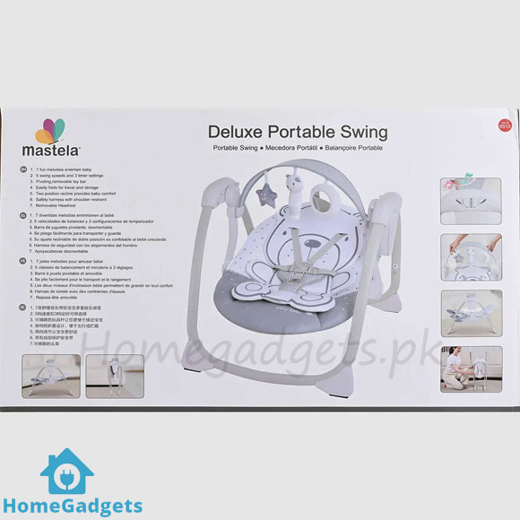Mastela Deluxe Portable Auto Electric Swing 2 Mastela Deluxe Portable Auto Electric Swing