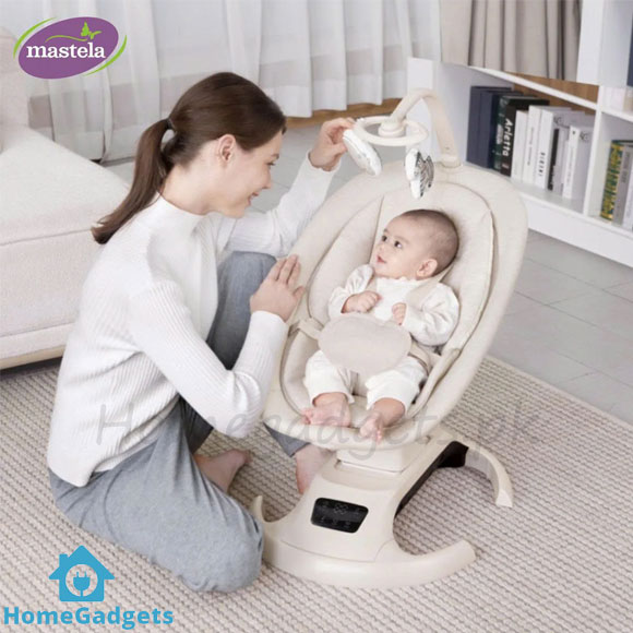 Mastela Lullaby Orbit Electric Swing Bassinet 1 Mastela Lullaby Orbit Electric Swing Bassinet