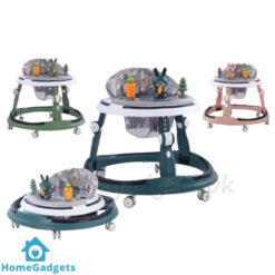 Multifunctional Rabbit Plastic Baby Walker Rubber Wheel