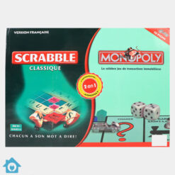 2 In 1 Monopoly With Scrabble Game