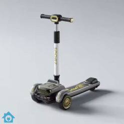 Adjustable Kids Scooter with Music & Flashing Lights