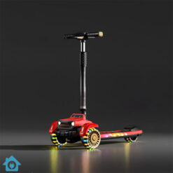 Adjustable Kids Scooter with Music & Flashing Lights