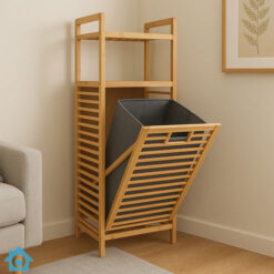 Bamboo Laundry Basket with Lid