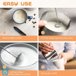 Electric Coffee Beater - Handheld Milk Frother & Coffee Mixer