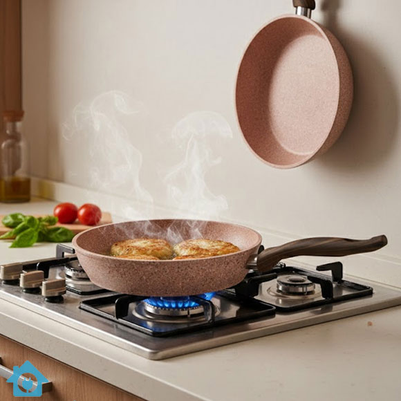 Falez Granite Ceramic Non Stick Cookware Set 9 Pcs – Made in Turkey 3 Falez Granite Ceramic Non Stick Cookware Set 9 Pcs