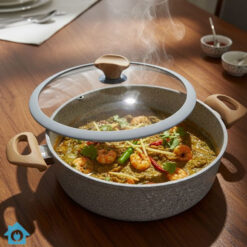 Falez Granite Ceramic Non Stick Cookware Set 9 Pcs – Made in Turkey 9 Falez Granite Ceramic Non Stick Cookware Set 9 Pcs