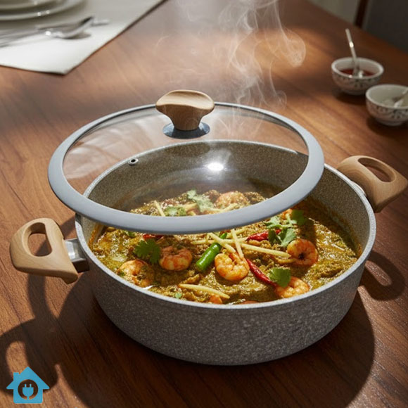 Falez Granite Ceramic Non Stick Cookware Set 9 Pcs – Made in Turkey 5 Falez Granite Ceramic Non Stick Cookware Set 9 Pcs