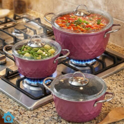 Falez Granite Non Stick Cookware Set 9 Pcs – Made in Turkey 6 Falez Granite Non Stick Cookware Set 9 Pcs – Made in Turkey