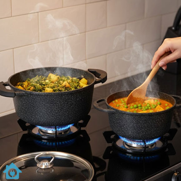 Falez Granite Non Stick Cookware Set 9 Pcs – Made in Turkey 5 Falez Granite Non Stick Cookware Set 9 Pcs