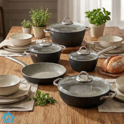 Falez Premium Non Stick Cookware Set 9 Pcs