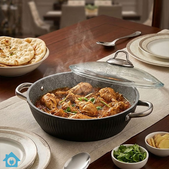 Falez Premium Non Stick Cookware Set 9 Pcs – Made in Turkey 4 Falez Premium Non Stick Cookware Set 9 Pcs