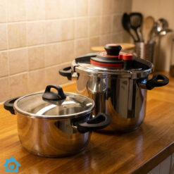 Falez Stainless Steel Pressure Cooker Set 6L & 9L