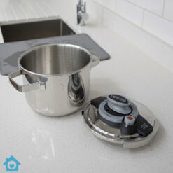 Falez Stainless Steel Pressure Cooker with Handle 6 Liter – Made in Turkey