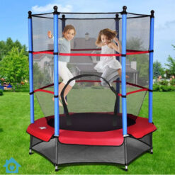 Fun Fit Trampoline With Enclosure Safety Net – 5 Feet