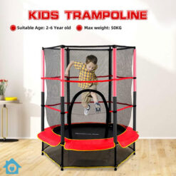 Fun Fit Trampoline With Enclosure Safety Net – 5 Feet