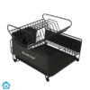 HausRoland 2 Layer Dish Rack - Black