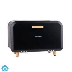 HausRoland Bread Box with Wooden Legs and Handle