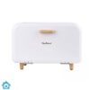 HausRoland Bread Box with Wooden Legs and Handle - White