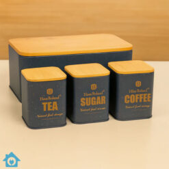 HausRoland Deluxe Bread Box & Jars Set - Grey