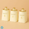 HausRoland Luxe 3 Pcs Jars Set - White