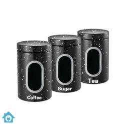 HausRoland Modern Container Jars Set - Black