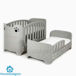 Infantes Baby Fiber Wooden Cot Grey