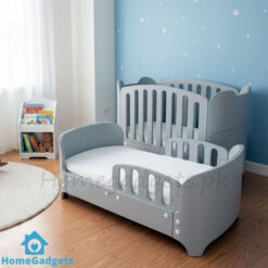 Infantes Baby Fiber Wooden Cot Grey