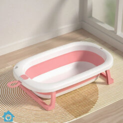 Infants Foldable Baby Bath Tub with Folding Stand