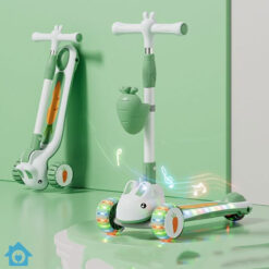 Kids Rabbit Scooter with Seat & Carrot Basket