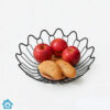 Metal Fruit & Vegetable Basket Wooden Base