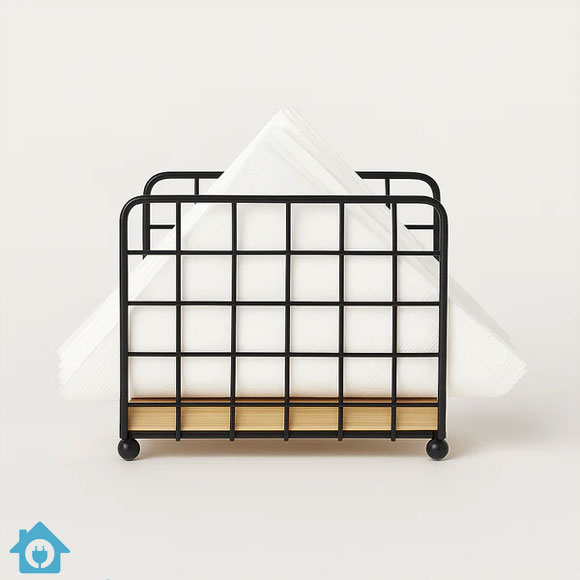 Modern Metallic Tissue Holder 2 Modern Metallic Tissue Holder