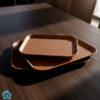 Non Slip Fiber Serving Tray Set of 3