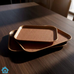 Non Slip Fiber Serving Tray Set of 3