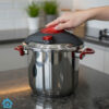 O.M.S Stainless Steel Pressure Cooker 14 Liter – Secure Clip on Lid 6 O.M.S Stainless Steel Pressure Cooker 14 Liter