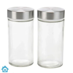 Revolving Glass Spice Jar Set Rack 16 Pcs