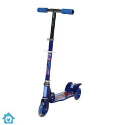 Spiderman 3 Wheel Metal Scooty with Light