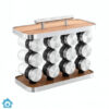 Stainless Steel Spice Organizer Rack 12 Jar Set