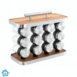Stainless Steel Spice Organizer Rack 12 Jar Set