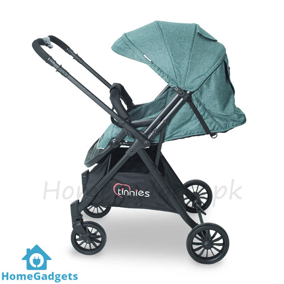 Tinnies Baby Stroller Green – Lightweight Comfortable Baby Pram 4 Tinnies Baby Stroller Green