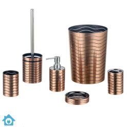 Wavy Design Complete Bathroom Accessories Set