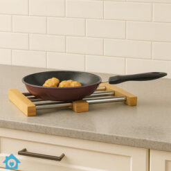 Wooden Expandable Wok Stand
