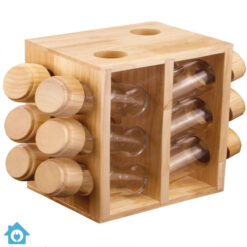 Wooden Spice Rack 12 Pieces