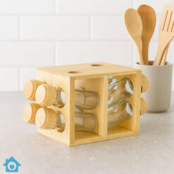 Wooden Spice Rack 8 Pieces