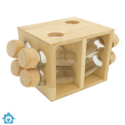 Wooden Spice Rack 8 Pieces