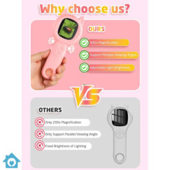 2 in 1 Microscope Camera for Kids – Mini Handheld Science Toy with Multiple Viewing Angles 12 2 in 1 Microscope Camera for Kids