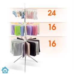 3-Tier Foldable Drying Rack – Stainless Steel Towel & Baby Clothes Rack 7 3 Tier Foldable Drying Rack