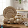 Cappuccino Ridge Bone China Tea Set